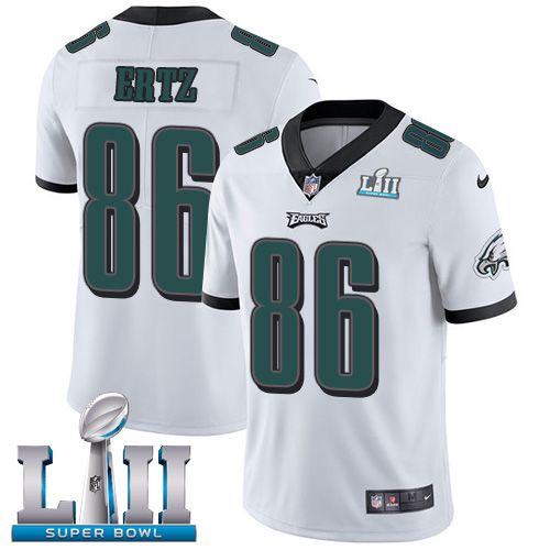 Men Philadelphia Eagles #86 Ertz White Limited 2018 Super Bowl NFL Jerseys->philadelphia eagles->NFL Jersey